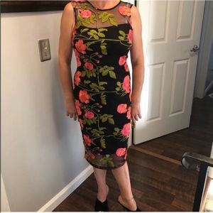 Calvin Klein floral midi dress